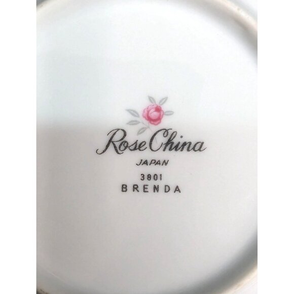 Rose China Japan 3801 Brenda 2 Bread Plate 6 3/8" 1 Berry Bowl 5 1/8" - Picture 9 of 9